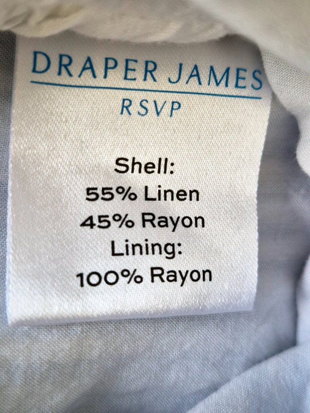 DRAPER JAMES RSVP Button Front Maxi Dress in Sky Blue & White Stripe M - Picture 9 of 15
